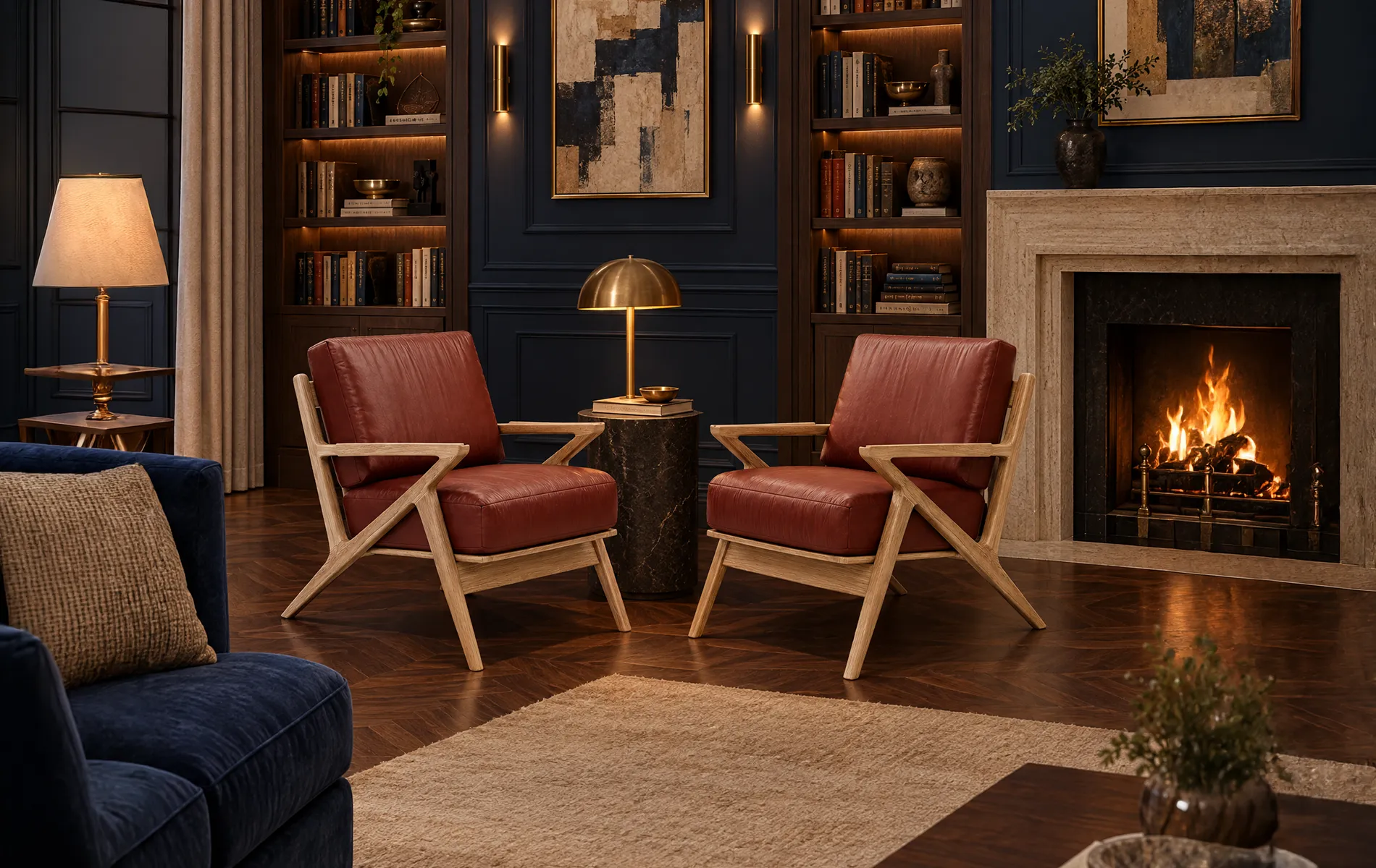 Lounge chair 3D product visualization, gallery view 5.