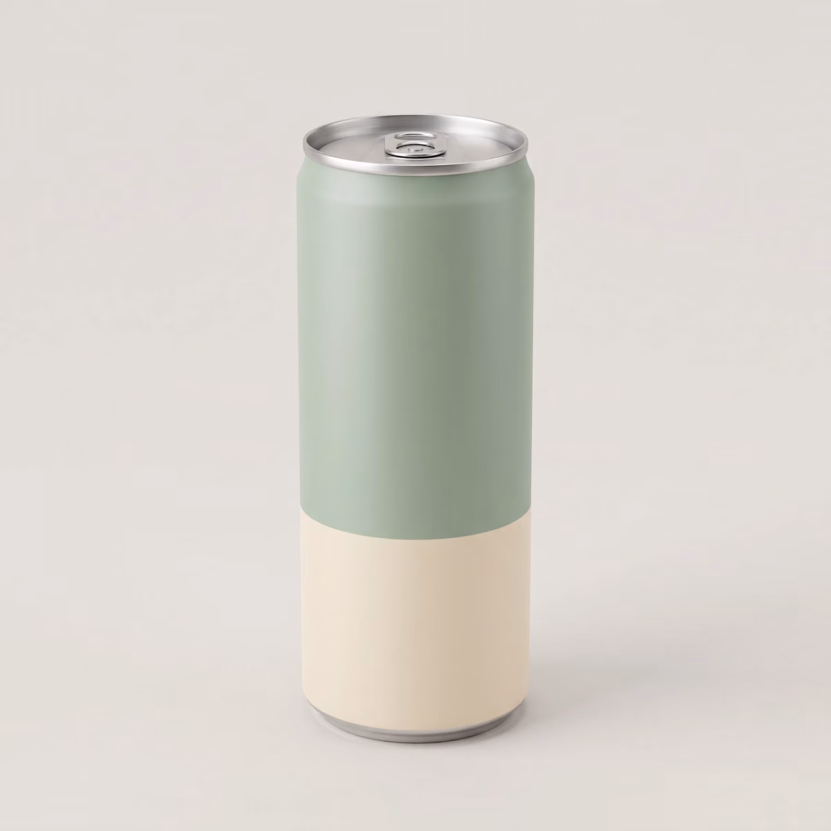 The beverage can photographed straight on against a plain light grey background for a product listing.