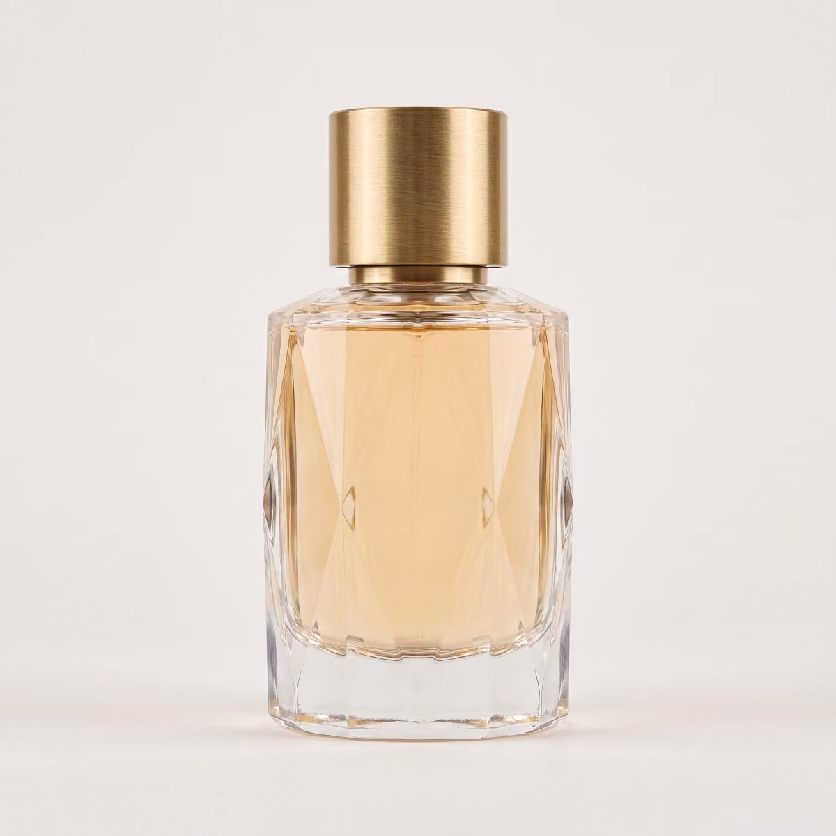 The fragrance bottle photographed straight on against a plain light grey background for a product listing.